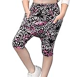 COMVIP 子供用 ズボン 七分丈パンツ ハーレムパンツ 男女兼用 カジュアル ファッション 柔らかい 日常生活 女の子 男の子 夏 カラー 90