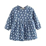 (プタス)Putars ベビー服 子供服 女の子 ワンピース 総柄 木柄 二色 厚手 裏起毛 防寒 可愛い 秋冬 旅行 記念日 プレゼント 1-5歳