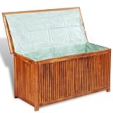 SKBファミリデッキストレージボックスAcacia WoodパティオアウトドアガーデンベンチChest