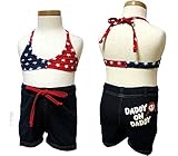 (ダディオダディ)DaddyOhDaddy アメリカンダディコ柄 セパレート水着 V35803 100cm