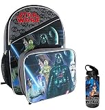Star Wars Classic Characters Kids School Backpack with Insulated Lunch Bag & Water Bottle [並行輸入品]