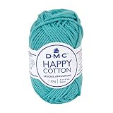 DMC HAPPY COTTON ハッピーコットン 並太 #784 ブルー系 約20g巻 約43m 5玉1袋 DMC392J
