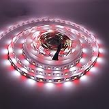 HJD Light 16.4ft 5M 5050 300leds IP 67 RGBWW LED Strip Lights RGB+White LED Flexible Lights Waterpro