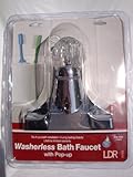 Ldr無水式Bath蛇口withポップアップポリッシュクロームwithアクリルシングルハンドル