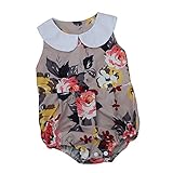 Lutents ベビー服 ロンパース カバーオール プリント花柄 女の子 カジュアル 快適 着心地良い 歩行服 パジャマ 新生児 出産祝いプレゼント 可愛い オシャレ