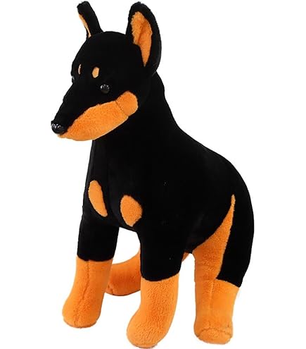 Amazon.co.jp: lilizzhoumax 模擬ドーベルマンぬいぐるみ、スーパー