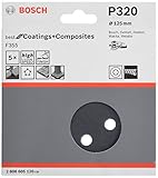 BOSCH(ボッシュ) サンディングペーパー125ｍｍφ #320 (5枚入) 2608605120