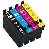 エプソン用 IC69 IC4CL69 (BK/C/M/Y) 互換インクカートリッジ 4色セット 増量版 対応機種: エプソン PX-045A PX-046A PX-047A PX-105 PX-405A PX-435A PX-436A PX-437A PX-505F PX-535F プリンター