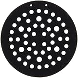 3M Clean Sanding Disc Pad Hook Saver 20446, Hook and Loop, 6 Diameter, 52 Holes, Black (Case of 20) 