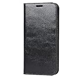 Galaxy A23 5G 用 ケース ギャラクシー SC-56C SCG18 用 スマホケース 手帳型 本革 カード磁気不良防止 磁石無 カバー wbao ブラック