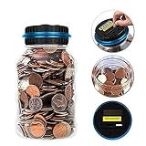 コインバンクSavings Jar LCD表示デジタルコインカウントお金ボックス – 自動コインカウンタの子供の日 – Dollar