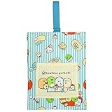 アスナロ（バッグ） シューズ入れ すみっコぐらし シューズバッグ 入園 入学 新学期 すみっこぐらしF サックス