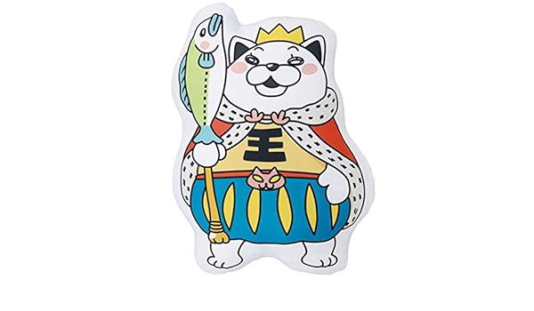 Amazon 一番くじ ３月のライオン ほっこりまんぷく ニャーちゃんたちと春支度っ A賞 王さまニャーダイカットクッション アニメ 萌えグッズ 通販