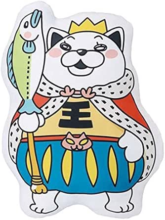 Amazon 一番くじ ３月のライオン ほっこりまんぷく ニャーちゃんたちと春支度っ A賞 王さまニャーダイカットクッション アニメ 萌えグッズ 通販