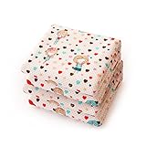 MRZD　おむつ換えシート　防水　繰り返し利用　両面利用できる　１枚セット (２枚, 女の子)