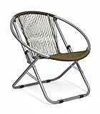 Urban Shop Outdoor Wicker Saucer Chair, Brown [並行輸入品]