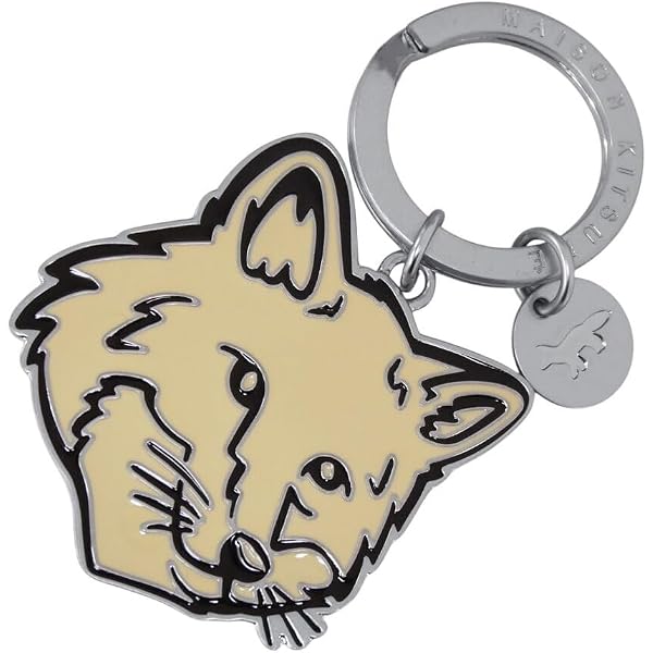Amazon.co.jp: Maison Kitsune メゾンキツネ Bold Fox Head Keyring