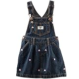OshKosh B'gosh(オシュコシュ ビゴッシュ) ハート刺繍デニムジャンパースカート 18M(12-18ヶ月) [並行輸入品]