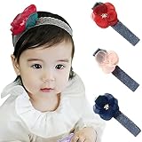 Ekimi Kid Girlベビー幼児幼児フラワーレースヘッドバンドヘアバンド US サイズ: M カラー: ブルー