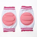 Domybest　ベビー　膝パッド　膝プロテクター　ニーパッド　膝用サポーター　滑り止め　レッグウォーマー　赤ちゃん　5色選べる (ピンク)