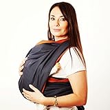 Woven Wrap Baby Carrier for Infants and Toddlers (Stone) by Hip Baby Wrap [並行輸入品]