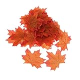 TAKIの部屋 100Pcs 造花　紅葉　かえでの葉　楓　秋のパーティーに