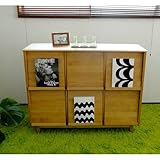 北欧風 マガジンラック 幅120cm(ナチュラル) 型番: 09K