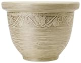 Myers Industries Inc.ZEA12001P53Glaze Resin Planter-12" CHAMPANGEGLAZE POT (並行輸入品)