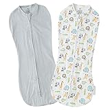 サマーインファント スワドルミー おくるみ 2枚セット swaddle me （サイズ：NB、カラー：Safari Excusion） Summer Infant [並行輸入品]