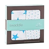エイデンアンドアネイ おくるみ 2セット Aden+Anais swaddling wrap (08/FLURO-BLUE) [並行輸入品]