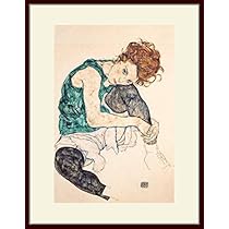 Egon Schiele 線画 木製フレーム付き Egon Schiele 線画 木製フレーム付き
