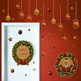 Sikye Merryクリスマス背景ホームガラスWindows Film取り外し可能な壁ステッカーデカールHappy New Year