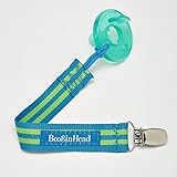 フィリップス Avent Soothie Pacifier おしゃぶり 3ヶ月～用（グリーン）2個パック+ホルダー（グリーン・ブルー・ストライプ）セット [並行輸入品]