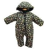miamail ミアメイル 花柄 ジャンプスーツ 防寒着 ベビー用つなぎ オール-70cm