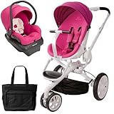 Quinny CV078BFU Moodd Stroller Travel system with diaper bag and car seat - Pink Passion by Quinny [