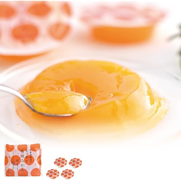 Amazon.co.jp: 早和果樹園 もっちり有田みかんゼリー115g×4個入 : 食品
