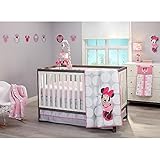 Disney Baby Minnie Mouse Polkadots Crib Bedding (4 Piece Crib Set) by NoJo