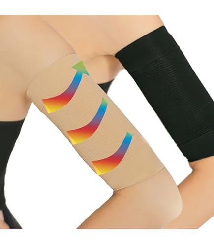 Mojo Compression Arm Sleeve - 20-30 MmHg Medical Grade For Lymphedema, Post-Surgery, Beige, Size X-Large