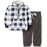 Carter's(カーターズ) フリースモックネック＆パンツセット 9M(6-9ヶ月) [並行輸入品]