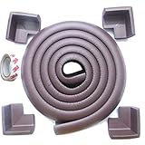 eBus L Form Baby Child Kids Safety Safe Table Desk Edge Cushion Protector with Tape + 4 Corner Guard