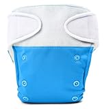 BabyKicks Basic Cloth Diaper Hook and Loop Closure, Azure by BabyKicks