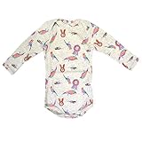 (ocean&ground)オーシャン＆グラウンド 長袖ボディシャツ 新生児 半袖 肌着 1620356 BIRD&ROSETTE ベビー 赤ちゃん 半袖ロンパース 女の子 男の子 ボディスーツ 肌着