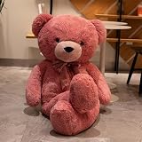 本物そっくり 抱きまきら くま テディベア ぬいぐるみ ソフト アニマルズ 巨大 大きい 背当て クッション 特大 横向き寝 くまぬいぐるみ ワインレッド リアルなおもちゃ かわいい ぬいぐるみ 90cm リアル ギフト
