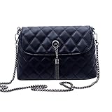 Mutell（TM）ホット最新の女性のタッセルショルダーバッグキルティングフラップPUメッセンジャーバッグファッションチェーンスモールクロスボディバッグソリッドトートバッグ