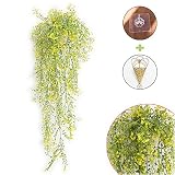 [幸福マーケット]　人工観葉植物　壁掛　フェイクグリーン　インテリア　室内装飾　造花　飾り付け　吊り下げ　世話のいらない　パーティー/結婚式/引越しなどのイベント　プレゼント　お祝い　癒し　カゴ付き　