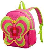 Coavas Kids Backpack Toddler Backpack Bags Gifts - Cute Butterfly Pack Red [並行輸入品]