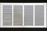 20" x 10" RETURN GRILLE - Easy Air FLow - Flat Stamped Face [White] [並行輸入品]