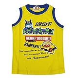 キッズ ベビー ランクルー ノースリーブ アンパンマン ロゴ迷彩柄 2015年 夏物 ANPANMAN (イエロー 90cm) sa3360-y-90