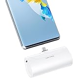 NIKYPJ モバイルバッテリー 小型 軽量 コンパクト USB-C コネクター内蔵 4800mAh 直接充電 急速充電 AQUOS/Xperia/Galaxy/OPPO/Pixel/HUAWEI/ゲーム機など充電対応 PSE認証済 Android用
