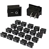 Demiawaking ロッカースイッチ ON-OFF 2ポジション 20個入り